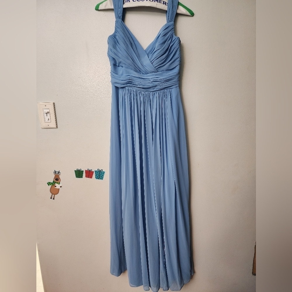 After Six Bridesmaid Dress Size 8 Winder Blue